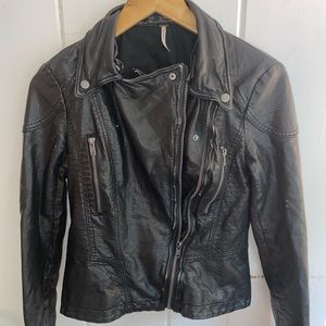 Free people leather jacket